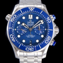 레플리카 [오메가] 남성용 씨마스터 디버 300M 코엑시얼 크로노그래프 P. 9900타입 44mm 러버우레탄밴드 블루다이얼   omg98746  