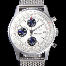레플리카 [브라이틀링] 남성용 네비타이머 1 크로노그래프 오토매틱 A7750타입 41미리 메탈시계 화이트 다이얼 bre23940  