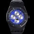 레플리카 [오데마피게] 남성용 로얄오크 퍼펙츄얼 캘린더 41mm 오토매틱 T5134 타입 PVD블랙 무광 코팅 가죽줄 블루다이얼  aud5192  