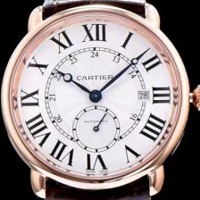 레플리카 [까르띠에] 남성용 롱드 솔로 드 까르띠에 W6801005로즈골드 화이트 다이얼 오토매틱 무브먼트 CAR0533  