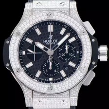 레플리카 [휴블렛] 남성용 빅뱅 하이퀄리티에 볼루션 블랙 다이얼 오토매틱 무브먼트 HUB0432  