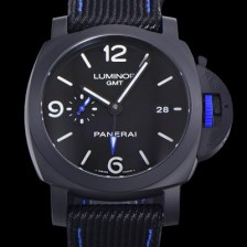 레플리카 [파네라이] 남성용 루미노르 PAM01176 GMT 퓨전 오토매틱 Cal.P9010 무브먼트 블랙 다이얼 pan08394  