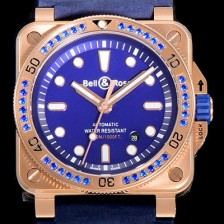 레플리카 [벨엔로스]남성용 R-03 인스트루먼트 18K 로즈골드 오토매틱 42미리 블루다이얼 BEL72136  