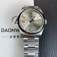 레플리카 [로렉스] 남성용 904스틸 오이스터 퍼페추얼 m126000 오토매틱 칼리버 3230타입 36미리 메탈시계 실버 다이얼 rol5601  