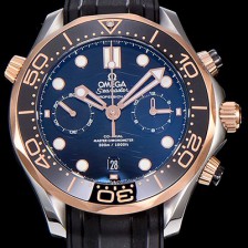 레플리카 [오메가]남성용 씨마스터 다이버 300M 마스터 크로노그래프 콤비 로즈골드 44mm 블랙다이얼 OMG69415  