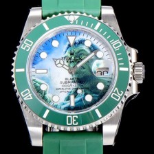 레플리카 [로렉스] 남성용 롤렉스 서브마리너 헐크 오토매틱 ETA2824-2 타입 40미리 그린 러버/우레탄줄 그린 다이얼 ROL79634  