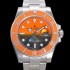 레플리카 [로렉스] 남성용 신형 케이스 업그레이드 러스털러스 스틸 재질 ! 40mm서브마리너 오토매틱 Cal.3135 오렌지 블랙 콜라보 다이얼 rol49207  