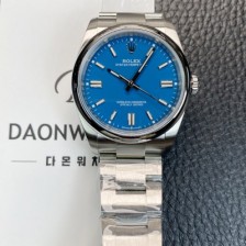 레플리카 [로렉스] 남성용 오이스터 퍼페추얼 m126000 오토매틱 칼리버 3230타입 36미리 메탈시계 미디엄 블루 다이얼 rol5617  