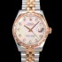 레플리카 [로렉스] 여성용 데이져스트 오이스터 31mm 레이디 오토매틱  18K 로즈골드 투톤콤비 5열 브레이슬릿 메탈줄 화이트 자게다이얼 rol73045  