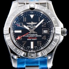 레플리카 [브라이틀링] 남성용 어벤져II A3239011|BC34|170A 씨 울프 크로노미터 블랙 다이얼 브레이슬릿 오토매틱 무브먼트 BRE0205  