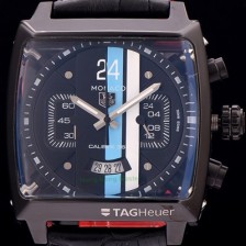 레플리카 [태그호이어] 남성용 뉴 모나코 컨셉트 24 크로노그래프 블랙 다이얼 스위스 쿼츠 무브먼트 TAG0205  