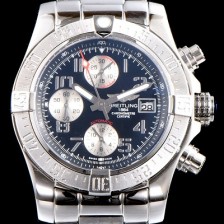 레플리카 [브라이틀링] 남성용 슈퍼 어벤져II A1338111|BC33|170A 크로노그래프 블랙 다이얼 브레이슬릿 오토매틱 무브먼트 BRE0250  