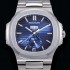 레플리카 [파텍필립] 남성용 노틸러스 5726/1A-014 오토매틱 Cal.324 타입 40미리 문페이즈 블루다이얼 PAT75154  