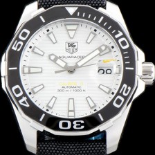 레플리카 [태그호이어] 남성용 아쿠아레이서 칼리버5 WAY201A.FT6142 화이트 다이얼 오토매틱 무브먼트 TAG0101  