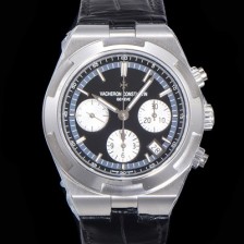 레플리카 [바쉐런콘스탄틴] 남성용 오버시즈 크로노그래프 42mm 오토매틱 5500S 가죽줄 블랙다이얼 vac1913  