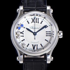 레플리카 [쇼파드] 여성용 해피스포츠 다이아몬드 오토매틱 A2892-2 타입 30mm 가죽줄 화이트다이얼 cho15470  