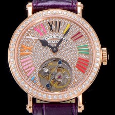 레플리카 [프랭크뮬러] 론드 래디 컬러드림 투어빌론 34mm 다이아세팅 화이트다이얼 FRA99378  