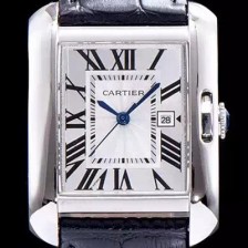 레플리카 [까르띠에] 남성용 탱크 화이트 다이얼 쿼츠 무브먼트 CAR0007  