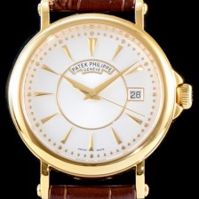 레플리카 [파텍필립] 남성용 칼라트라바 화이트다이얼 39mm PAT0400  