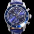 레플리카 [브라이틀링] 남성용 슈퍼오션 해리티지 크로노그래프 ETA7750-2 타입 오토매틱 46mm 가죽줄 블루다이얼 bre6946  