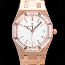 레플리카 [오데마피게] 여성용 로얄오크 점보 엑스트라씬 오토매틱 34미리 블루다이얼 AUD87446  