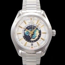 레플리카 [오메가] 남성용 씨마스터 220.93.43.22.99.001 아쿠아테라 150M GMT 월드타이머 43미리 오토매틱 Cal. 8938 타입 메탈줄 실버 다이얼 omg20243  