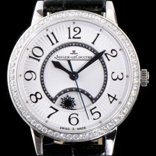 레플리카 [예거르꿀르뜨] 남성용 랑데부 나잇&데이 3442440 레이디 워치 최상급 다이아몬드 세팅 문페이즈 화이트 텍스쳐드 다이얼 오토매틱 무브먼트 JAG0421  