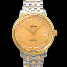 레플리카 [오메가] 남성용 드빌 프레스티지 424.20.40.20.58.001 오토매틱 Cal.8800타입 39.5mm 18K 옐로우골드 메탈줄 골드 다이얼 omg20203  