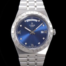 레플리카 [튜더] 남성용 로얄 워치 오토매틱 스위스 ETA2836-2 타입 41mm 메탈줄 블루다이얼 tud1231  
