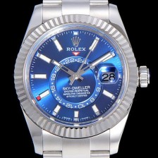 레플리카 [로렉스]남성용 스카이더웰러 오이스터퍼페츄얼 39미리 오토매틱 블루다이얼 ROL44933  