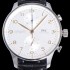 레플리카 [아이더블유씨] 남성용 포르투기즈 IW371604 크로노그래프 오토매틱 Cal.69355 타입 41미리 가죽줄 화이트다이얼 IWC74395  