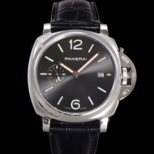 레플리카 [파네라이] 남성용 루미노르 듀 PAM01250 42mm 오토매틱 Cal.P.900 타입 가죽줄 카본 블랙 다이얼 pan5197  