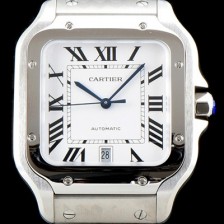 레플리카 [까르띠에] 남성용 산토스 드 까르띠에 워치!! WSSA0009 라지모델 세컨드 크림빛 신형 화이트 다이얼 오토매틱 무브먼트 CAR4040  