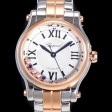 레플리카 [쇼파드] 여성용 해피스포츠 다이아몬드 오토매틱 A2892-2 타입 30mm 금장시계 메탈줄 화이트다이얼 cho92084  