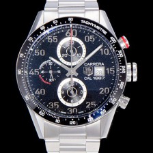 레플리카 [태그호이어] 남성용 까레라 CAL.1887 크로노그래프 블랙 다이얼 오토매틱 무브먼트 TAG0210  