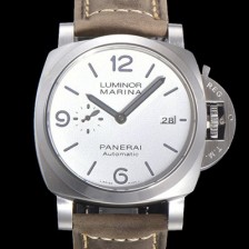 레플리카 [파네라이] 남성용 PAM01314 루미노르 마리나 오토매틱 Cal P.9010 타입 44mm 가죽줄 화이트다이얼 pan5201  