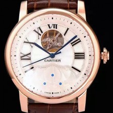 레플리카 [까르띠에] 남성용 로통드 드 까르띠에 오토매틱 시리즈 화이트다이얼 CAR0026  