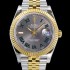 레플리카 [로렉스] 남성용 데이저스트 오토매틱 아시안2836-2/3235타입 41미리 18K옐루골드 투톤콤비 그레이다이얼 rol14706  