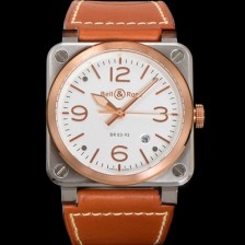 레플리카 [벨엔로즈] 남성용 인스트루먼트03 BR03A-WH-STPGSC 오토매틱 9015타입 42mm 우레탄줄 화이트 다이얼 bel4119  