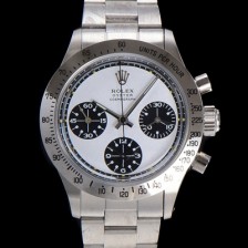 레플리카 [로렉스] 남성용 1965년 모델 클래식 코스모그래프 데이토나  Ref.6239 수동감기/기계식 37mm 스크류 다운 푸셔 메탈줄 화이트다이얼 rol9911  