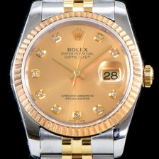 레플리카 [로렉스] 남성용 데이터 제스트 116233 골드 다이얼 2836-2 오토매틱 무브먼트 ROL0125  