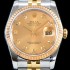 레플리카 [로렉스] 남성용 데이터 제스트 116233 골드 다이얼 2836-2 오토매틱 무브먼트 ROL0125  
