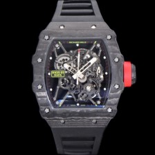 레플리카 [리차드밀러] 남성용 RM035-01 라파 수동/기계식 무브먼트 50mm 카본 우레탄줄 스캘래톤 다이얼 ric0235  