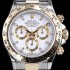 레플리카 [로렉스] 남성용 최상급 퀄리티 데이토나 116503 18K 옐로골드 포금 제품!! 크로노그래프 18K 옐로골드 투톤 콤비 화이트 다이얼 오토매틱 무브먼트 ROL0310  