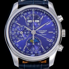 레플리카 [론진]남성용 마스터 콜랙션 오토매틱 40mm 문페이즈 블루다이얼 LAN33765  
