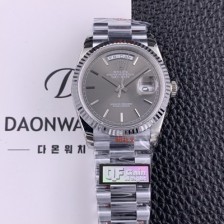 레플리카 [로렉스] 남성용 New 데이데이트 m128236 플루티드 36mm 오토매틱 Cal.3255 타입 그레이 다이얼 rol5602  