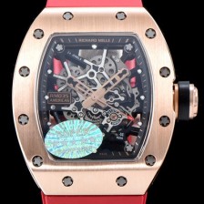 레플리카 [리차드밀레] 남성용 리차드밀 RM035 아메리카즈!! 고급스러운 18K 로즈골드 스켈레톤 다이얼 오토매틱 무브먼트 RIC0400  