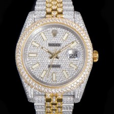 레플리카 [로렉스] 남성용 데이져스트 오토매틱 아시안 2824-2 타입  41mm 18K 옐루골드 904L 다이아몬드 메탈줄 보석다이얼  rol78250  