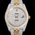 레플리카 [로렉스] 남성용 데이져스트 오토매틱 아시안 2824-2 타입  41mm 18K 옐루골드 904L 다이아몬드 메탈줄 보석다이얼  rol78250  