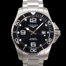 레플리카 [론진] 남성용 하이드로콘퀘스트 L3.781.4.56.6 세라믹 베젤 41mm 블랙 다이얼 L888 오토매틱 무브먼트  lon2917  